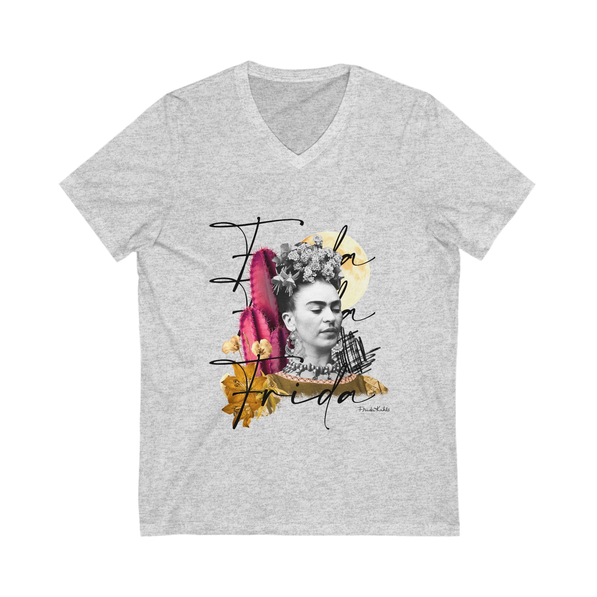 Frida Kahlo V-Neck Tee