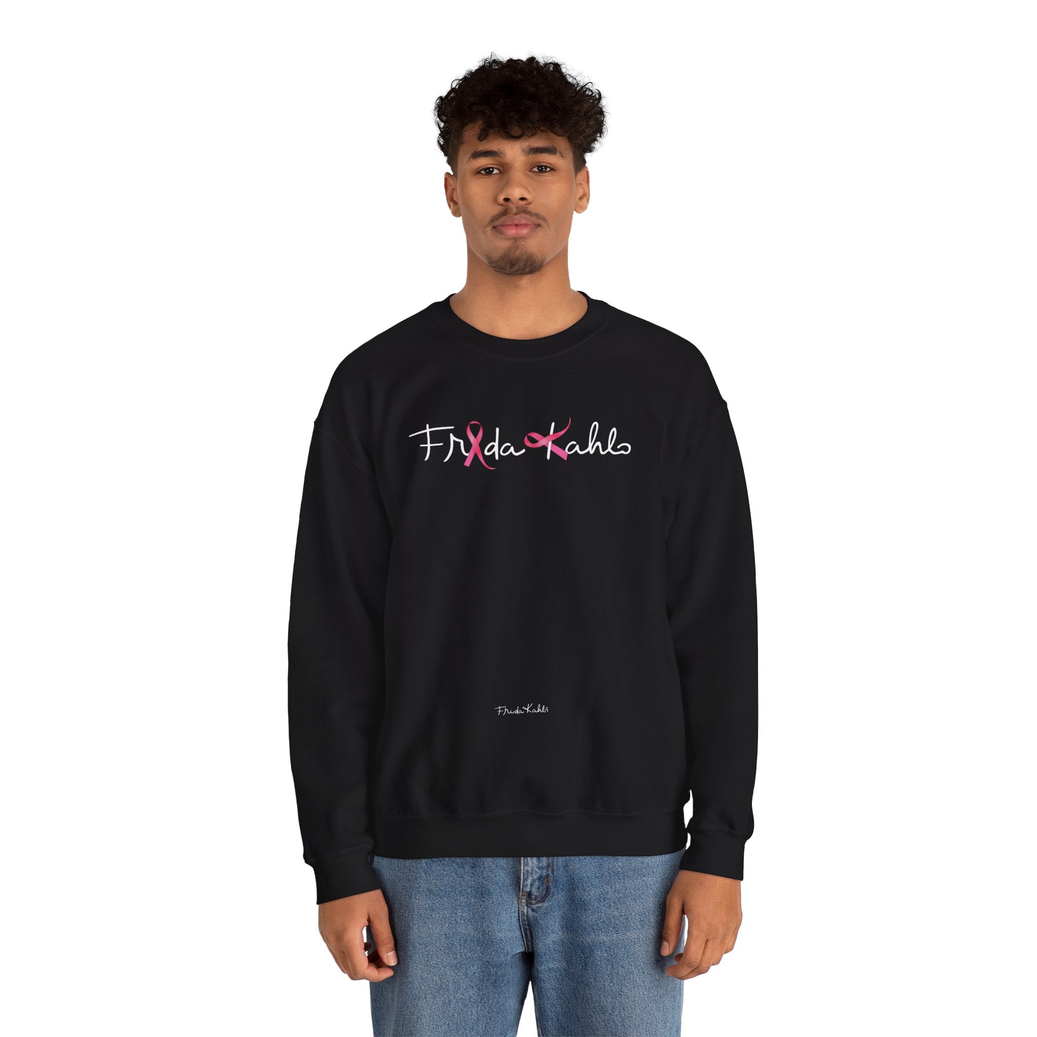 Frida Kahlo Inspired Sweatshirt - Breast Cancer Awareness Collection