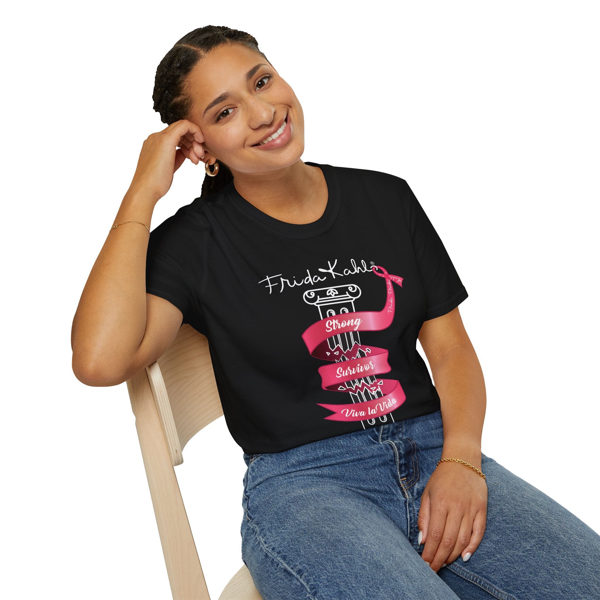 Frida Kahlo Breast Cancer Awareness T-Shirt