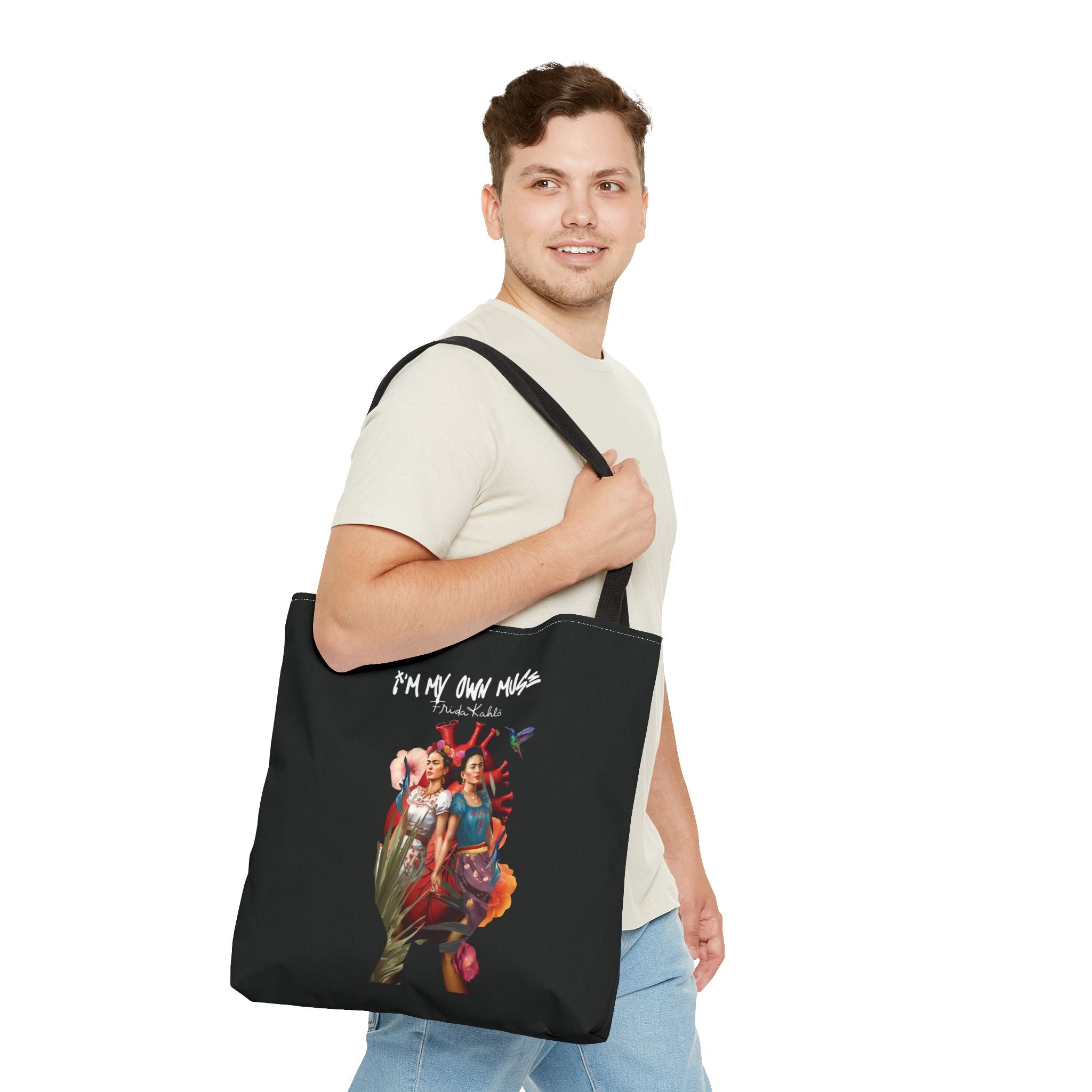 Frida Kahlo Inspired Colorful Art Tote Bag — &