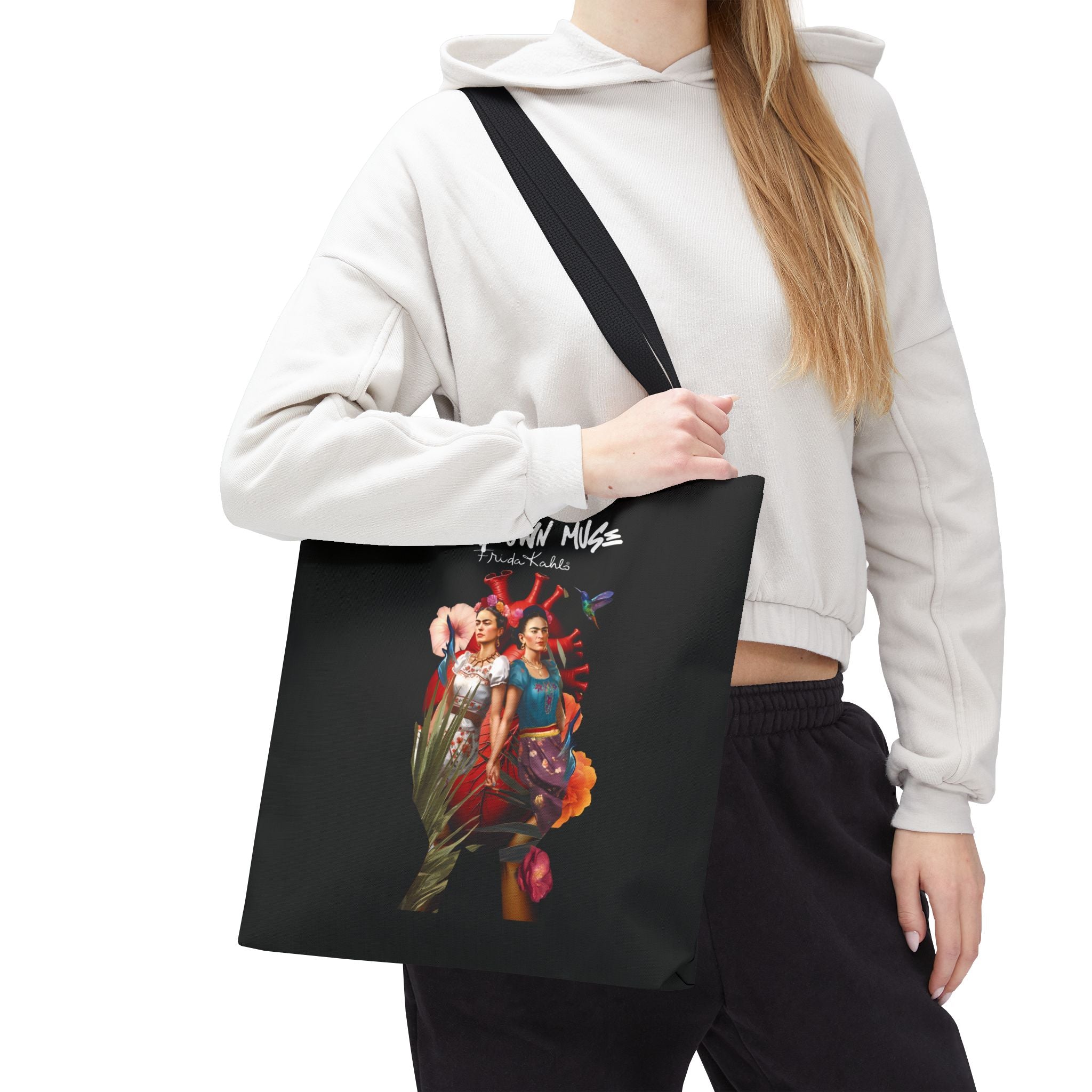 Frida Kahlo Inspired Colorful Art Tote Bag — &