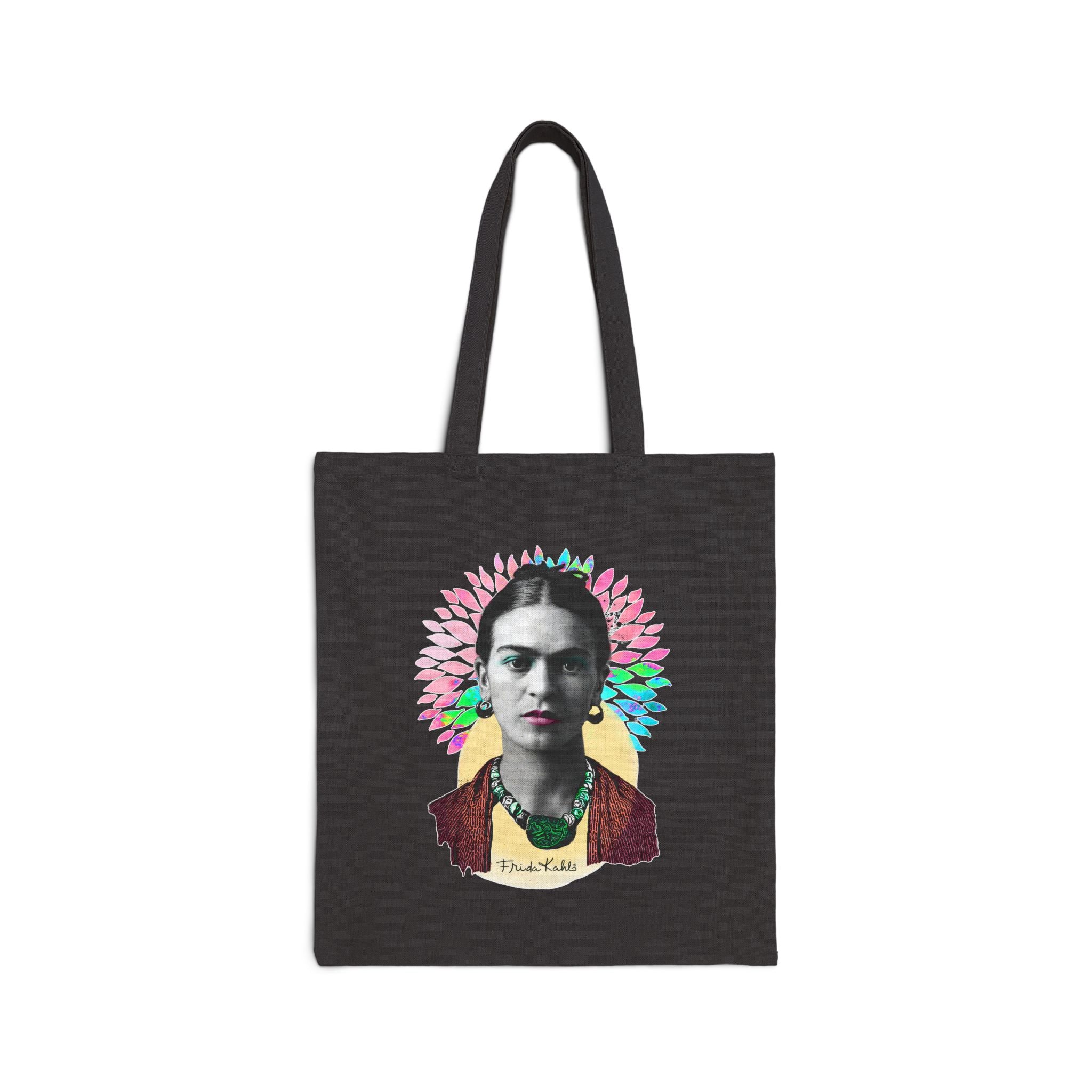 Canvas Tote Bag - Frida Kahlo Collection, Iconic Portraits and Vibrant Colors