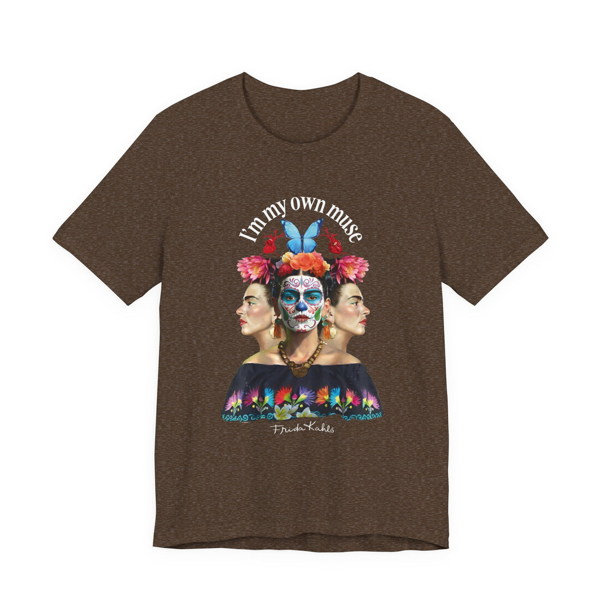 Frida Kahlo Butterfly Mirror Portrait T-Shirt