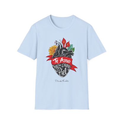 Frida Kahlo - "Te Amo Más Que Mi Propia Piel" - Inspired Anatomical Heart T-Shirt