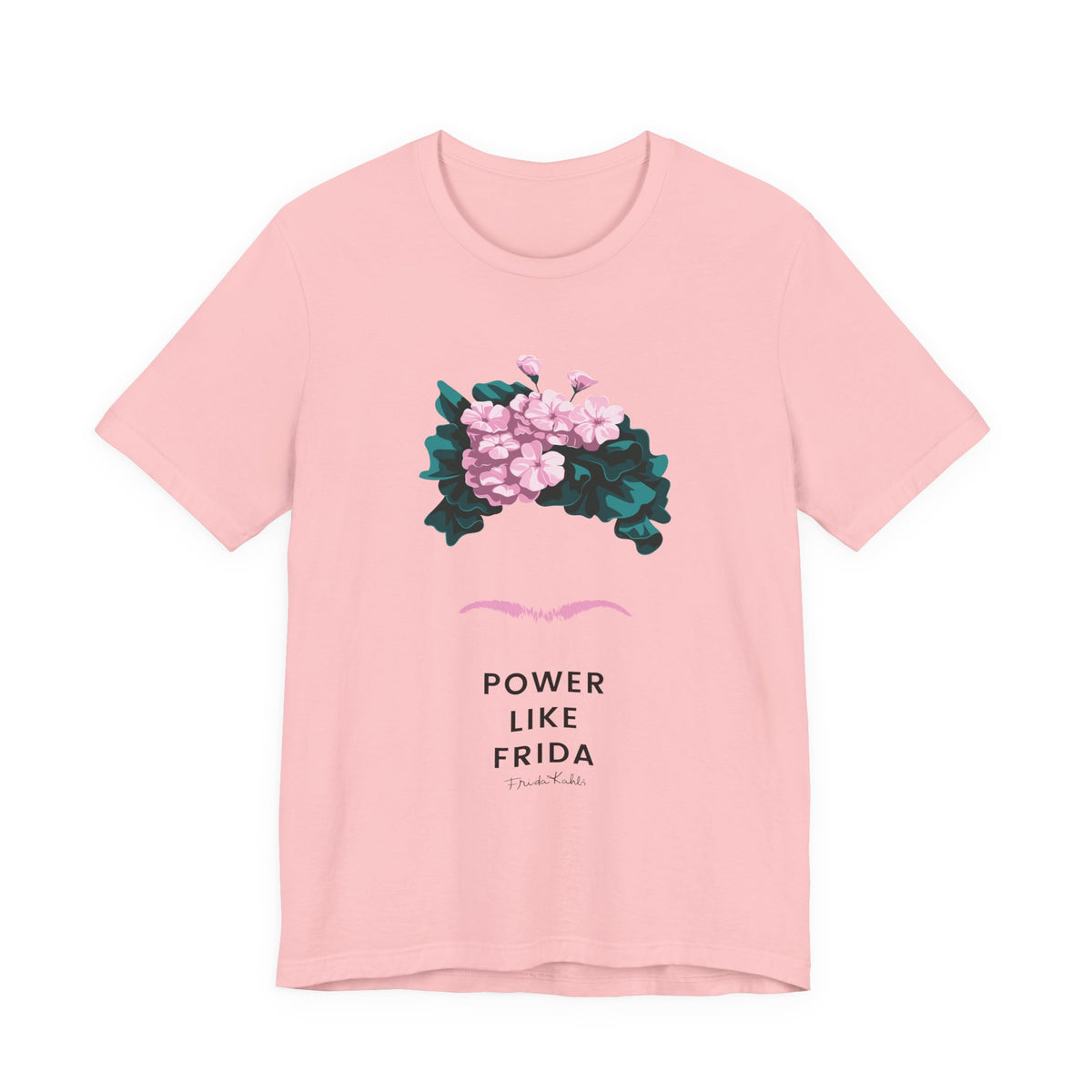Frida Kahlo Power Like Frida Breast Cancer Awareness T-Shirt