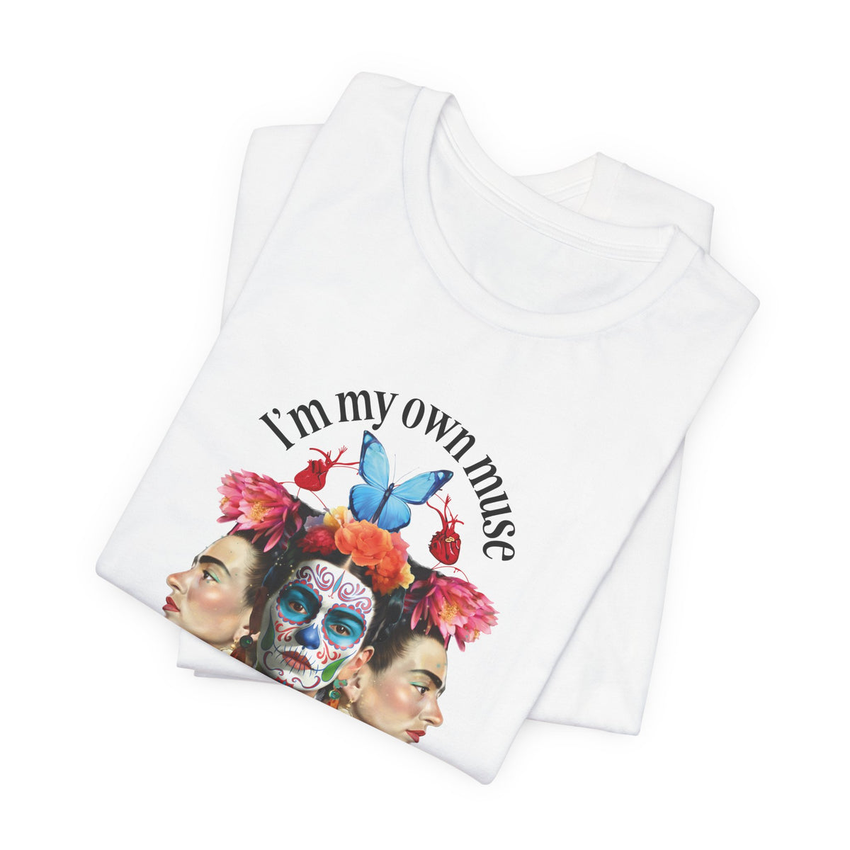 Frida Kahlo Butterfly Mirror Portrait T-Shirt