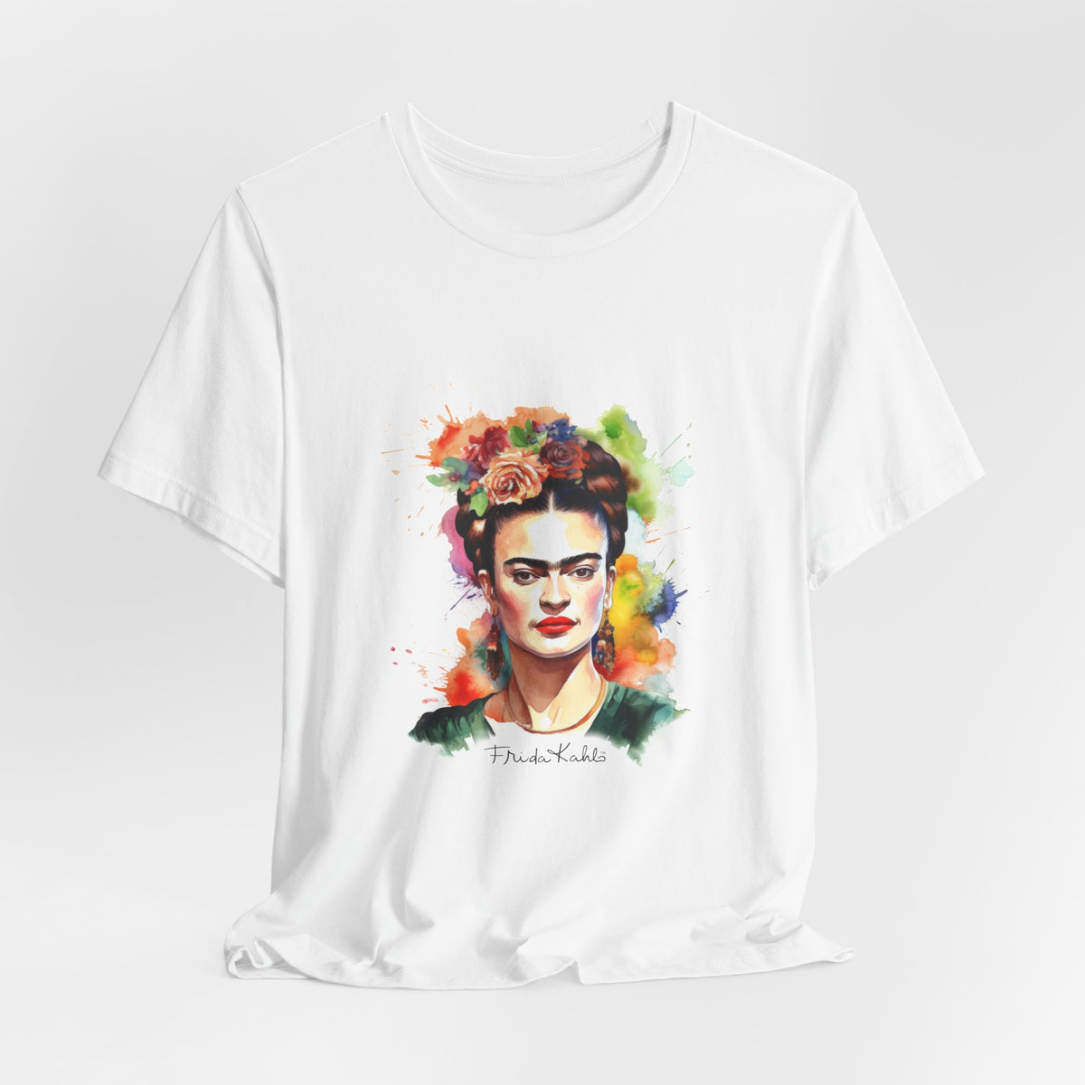 Frida Kahlo Garden Bloom Portrait T-Shirt