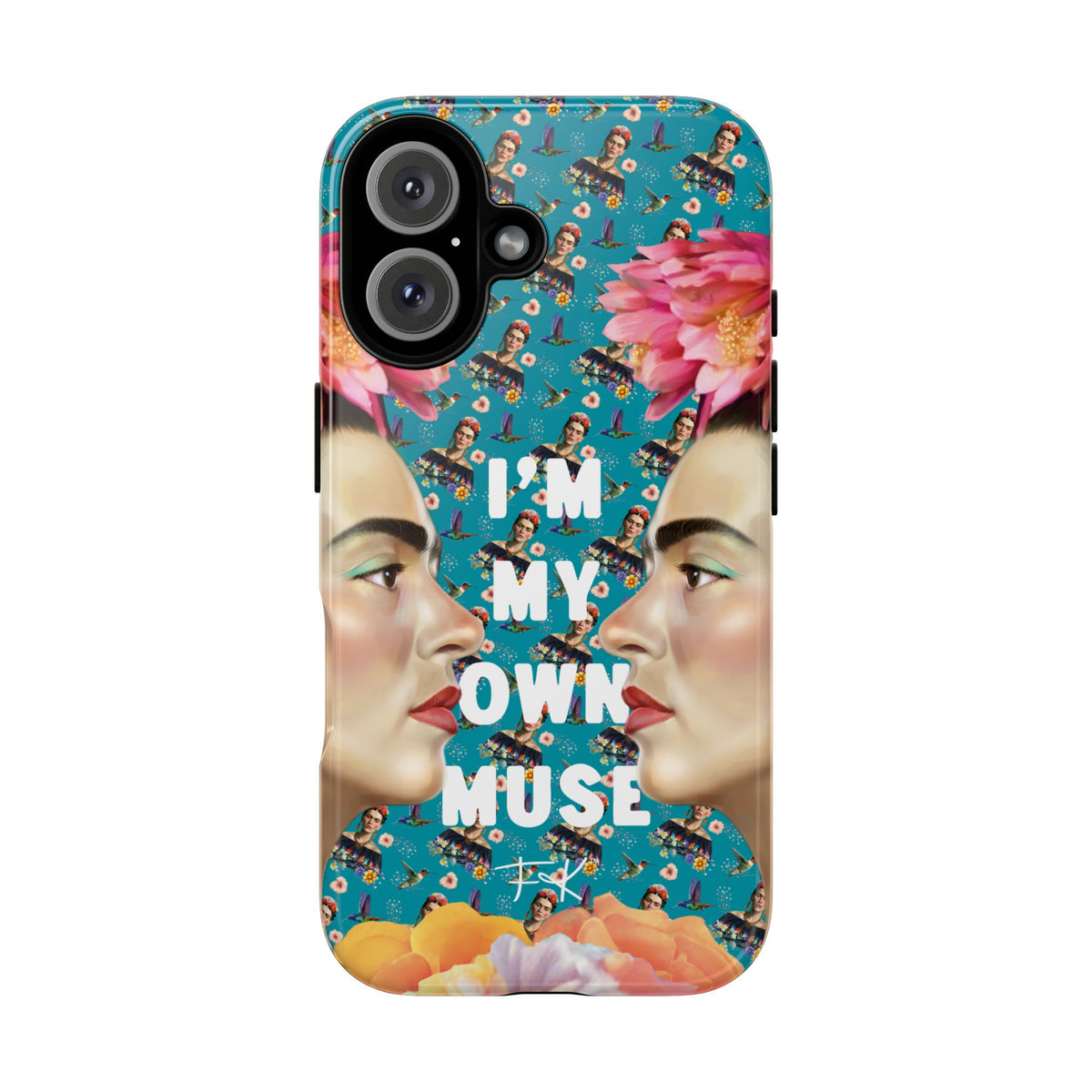 Frida Kahlo I Am My Own Muse Mirror Portrait iPhone Case
