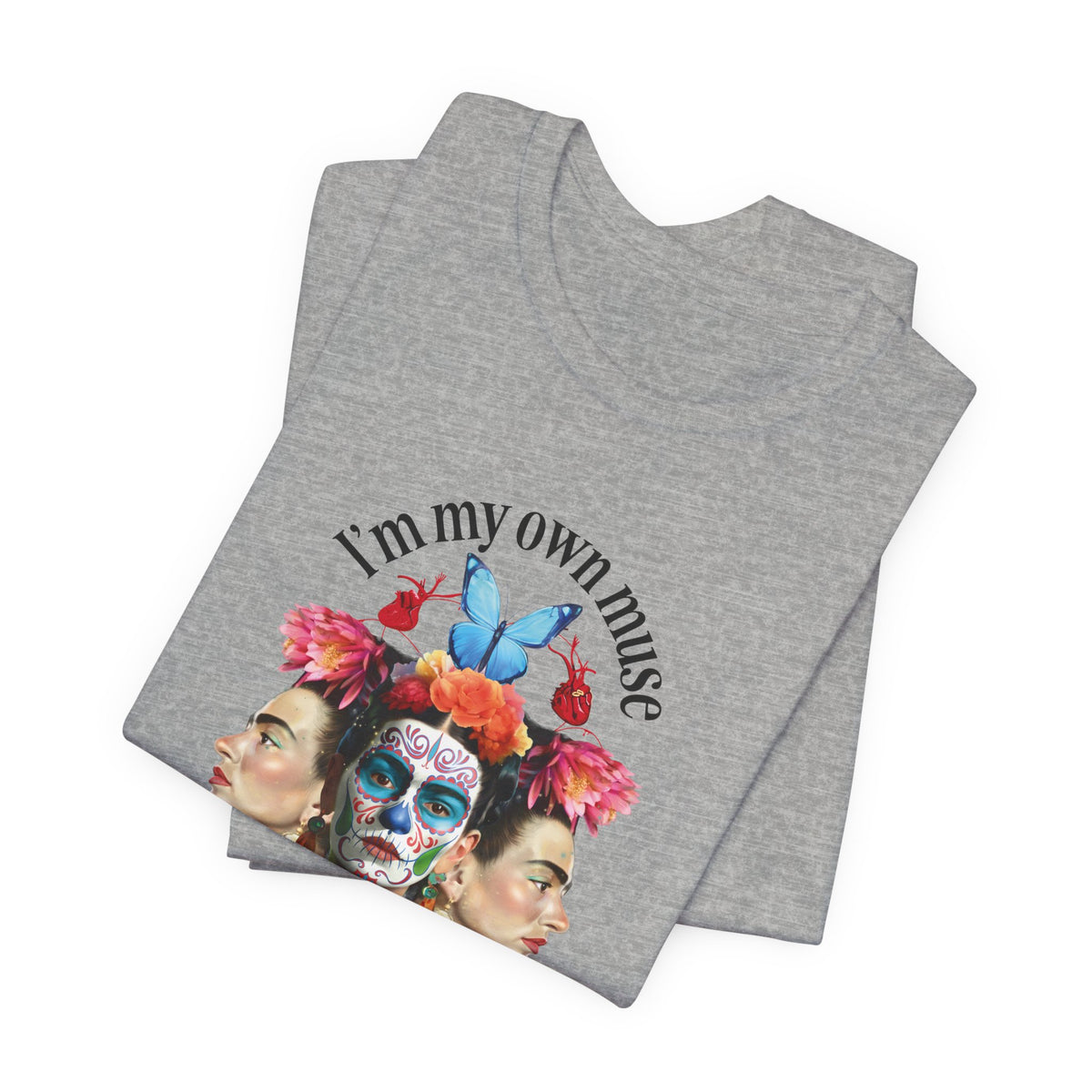 Frida Kahlo Butterfly Mirror Portrait T-Shirt