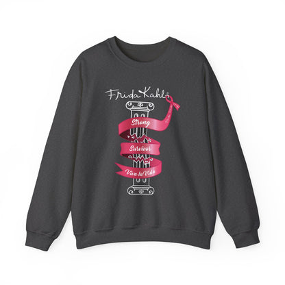 Frida Kahlo Inspired Sweatshirt - Breast Cancer Awareness Collection