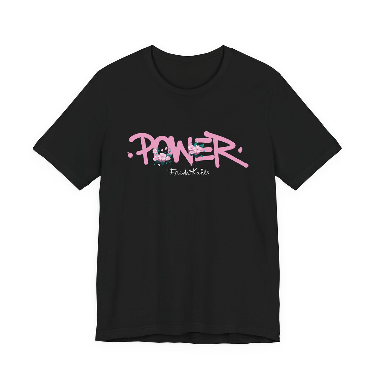 Frida Kahlo Power Graffiti Breast Cancer Awareness T-Shirt