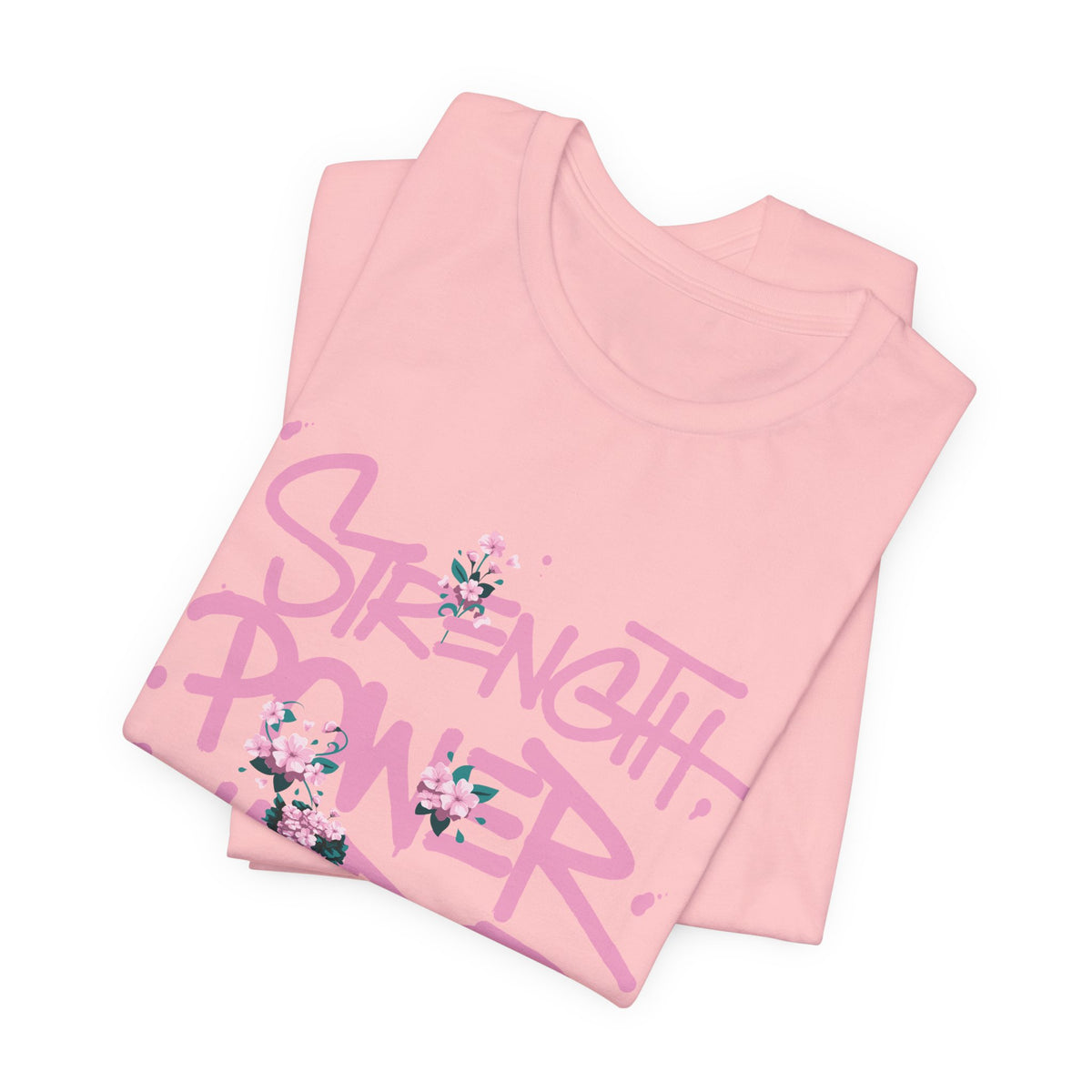 Frida Kahlo Strength Power Warrior Breast Cancer Awareness T-Shirt