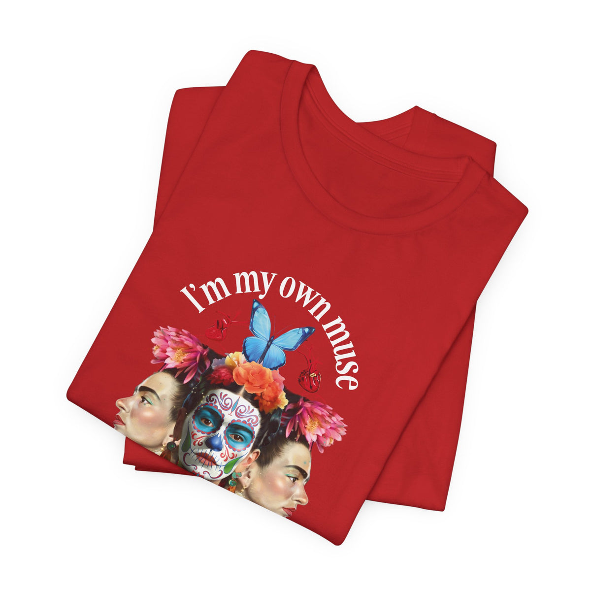 Frida Kahlo Butterfly Mirror Portrait T-Shirt