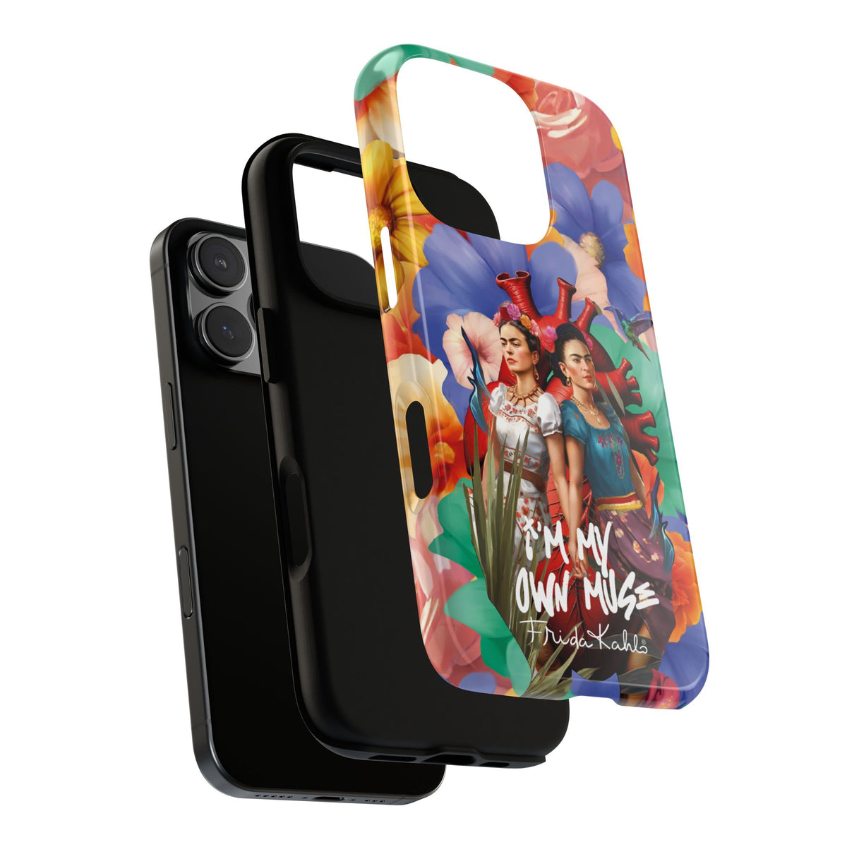 Frida Kahlo I Am My Own Muse Two Fridas iPhone Case