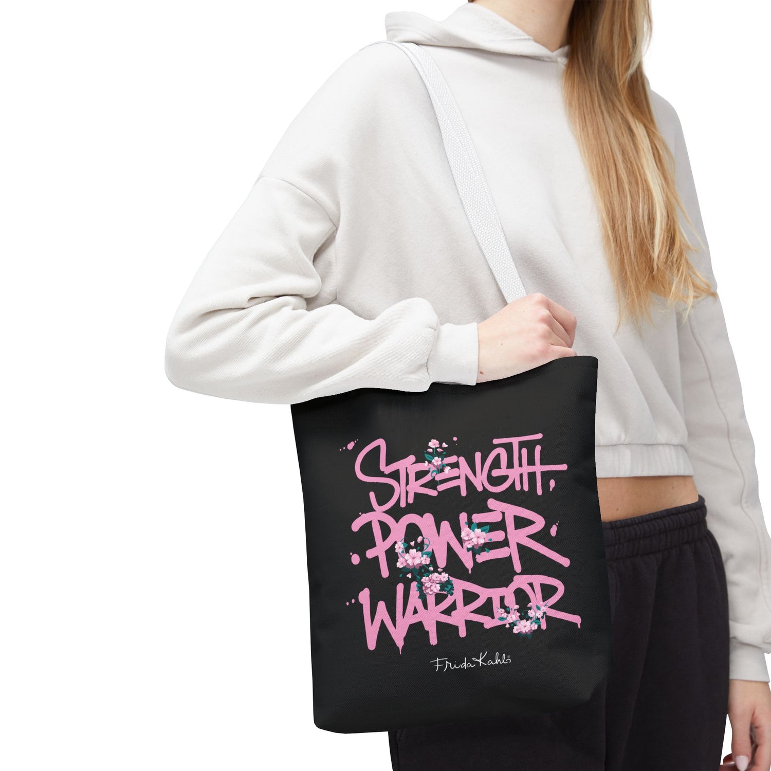 Frida Kahlo Tote Bag - Breast Cancer Awareness Collection