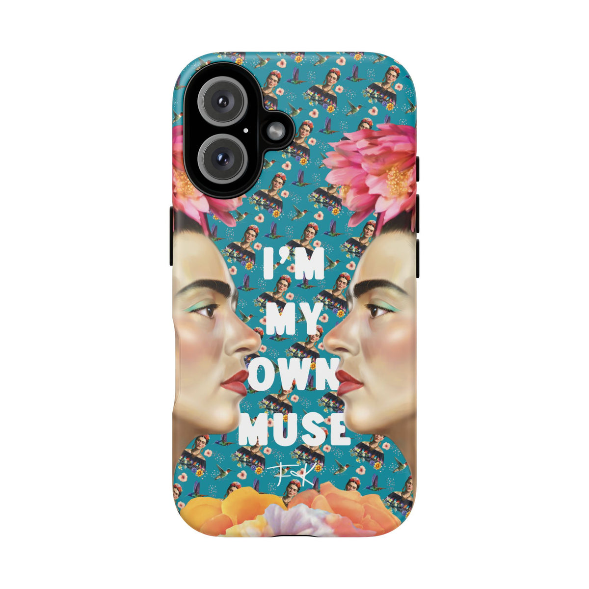 Frida Kahlo I Am My Own Muse Mirror Portrait iPhone Case