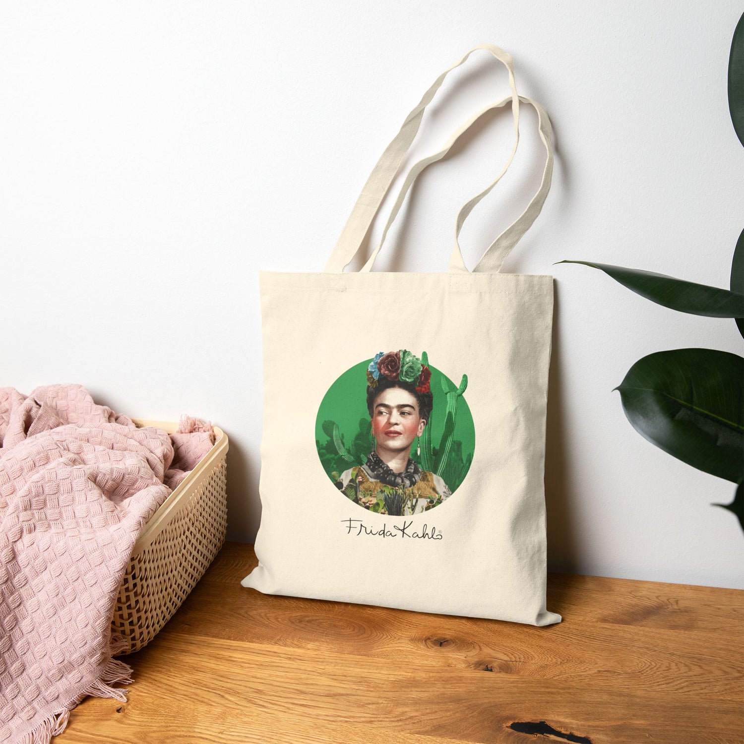 Canvas Tote Bag - Frida Kahlo Collection, Iconic Portraits and Vibrant Colors