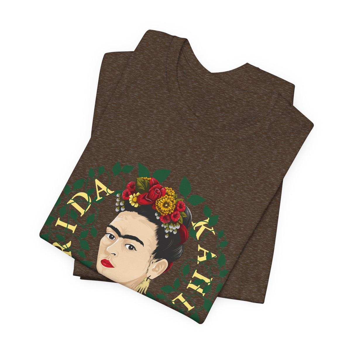 Frida Kahlo Floral Wreath Portrait T-Shirt