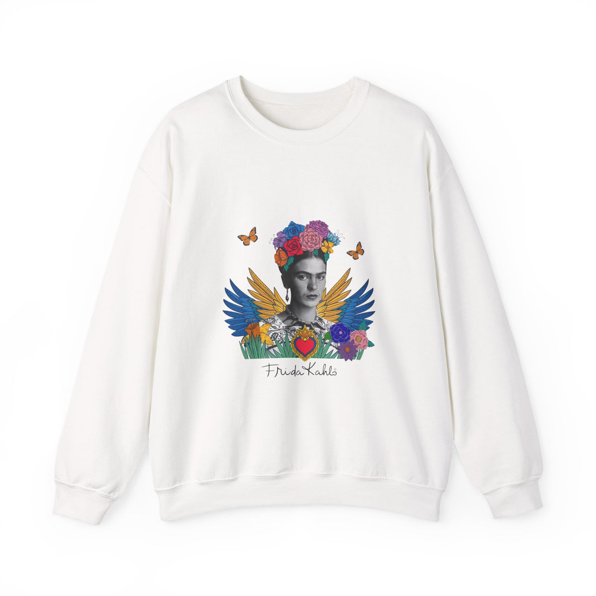 Frida Kahlo Winged Sacred Heart Crewneck Sweatshirt