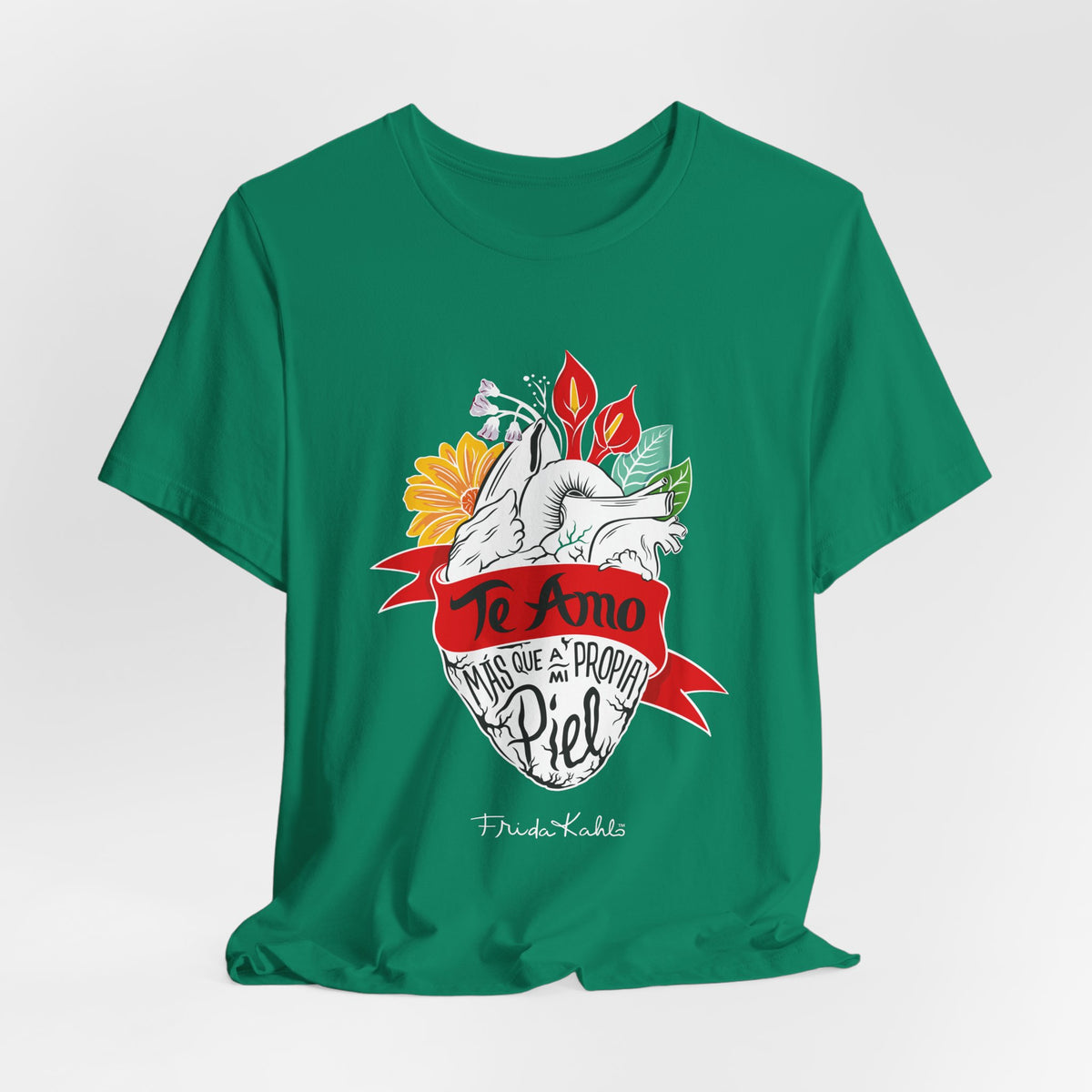 Frida Kahlo Te Amo Más Que Mi Propia Piel Anatomical Heart T-Shirt