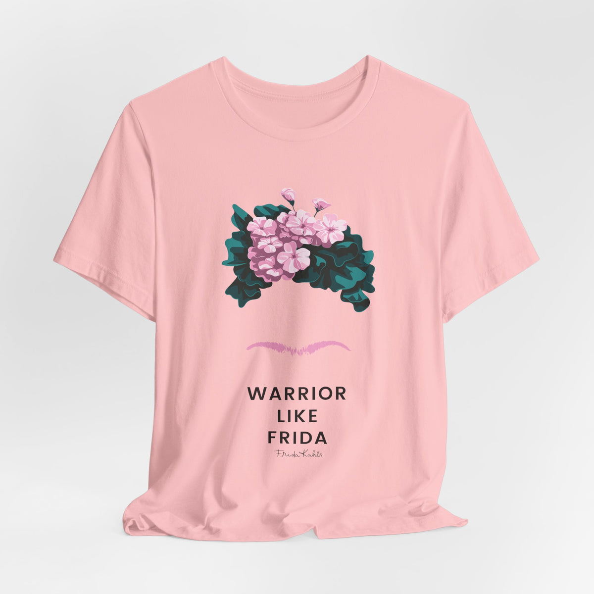 Frida Kahlo Warrior Like Frida Breast Cancer Awareness T-Shirt