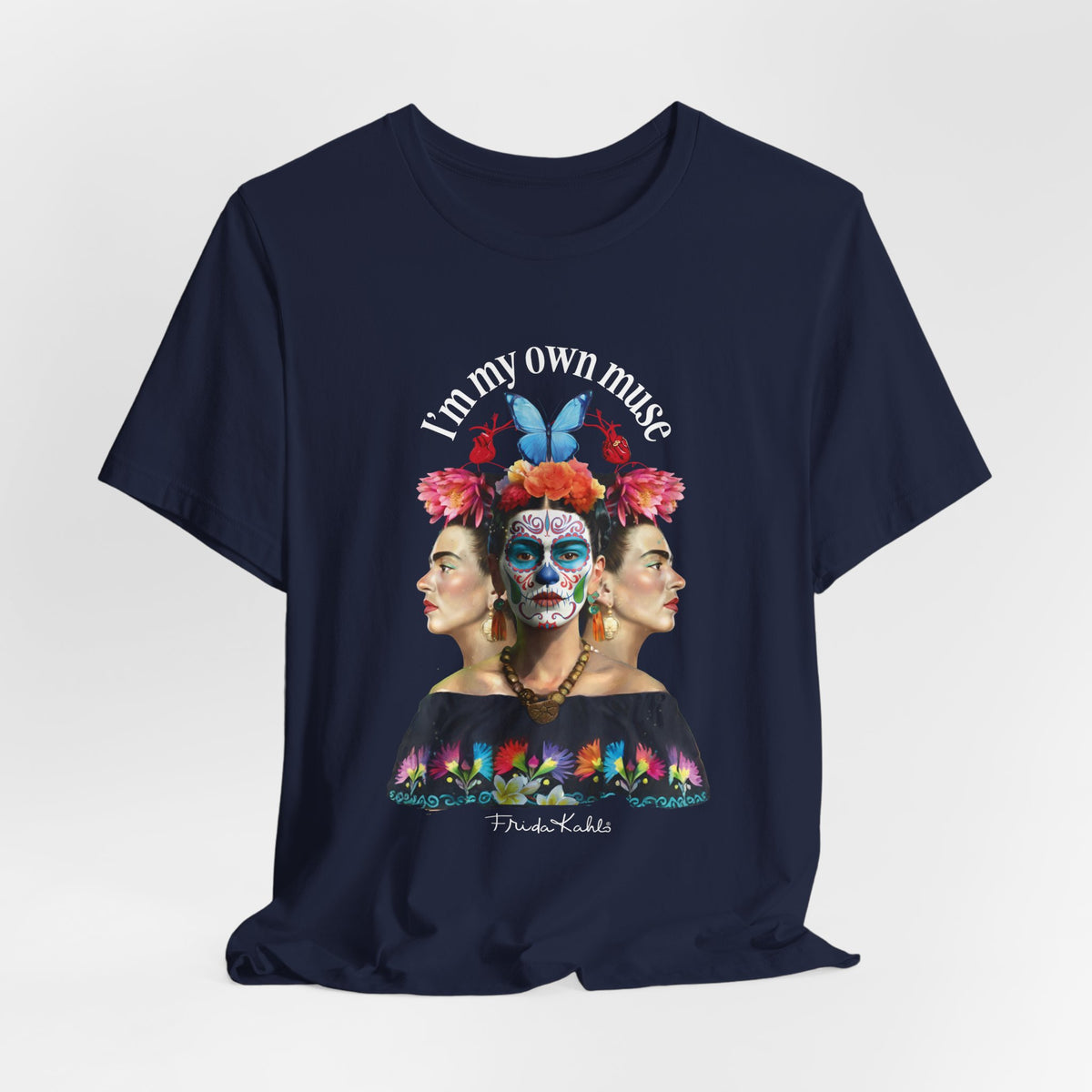 Frida Kahlo Butterfly Mirror Portrait T-Shirt