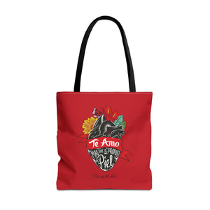 Frida Kahlo Te Amo Más Que Mi Propia Piel Anatomical Heart Tote Bag