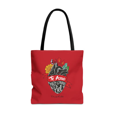 Frida Kahlo Te Amo Más Que Mi Propia Piel Anatomical Heart Tote Bag