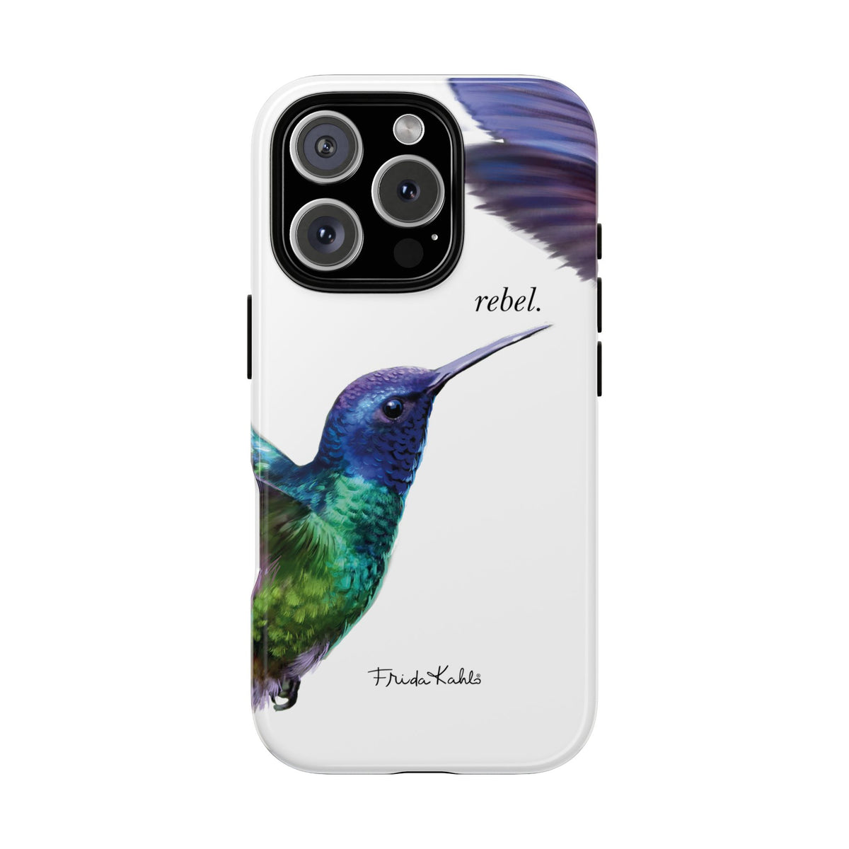 Frida Kahlo Rebel Hummingbird iPhone Case