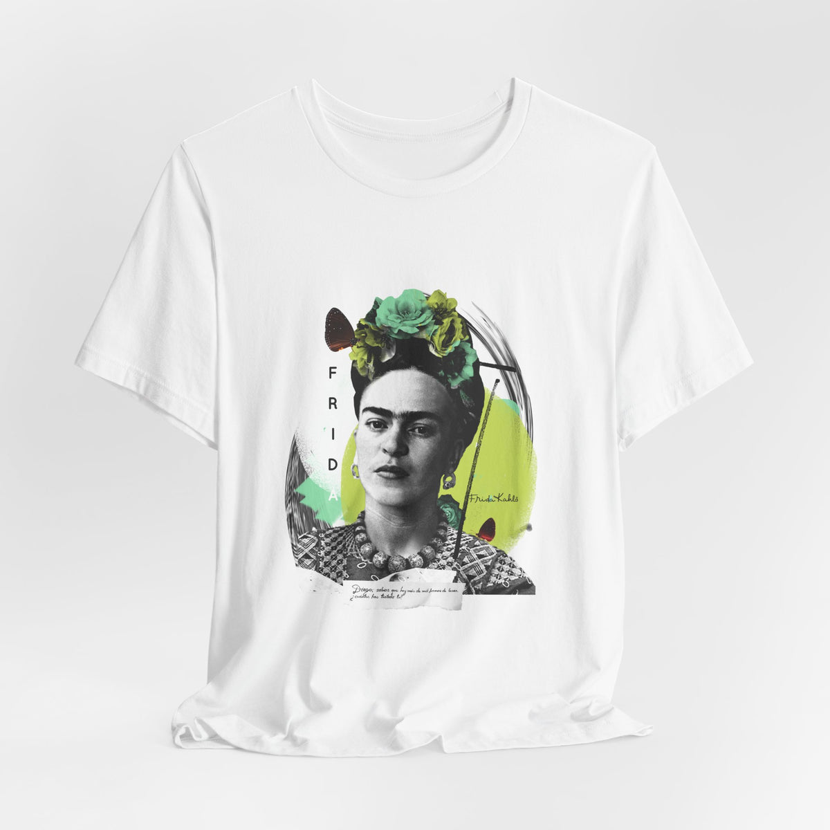 Frida Kahlo Modern Collage Portrait T-Shirt