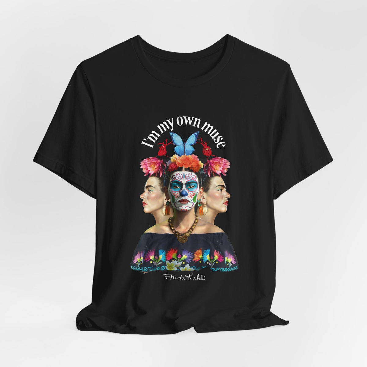Frida Kahlo Butterfly Mirror Portrait T-Shirt