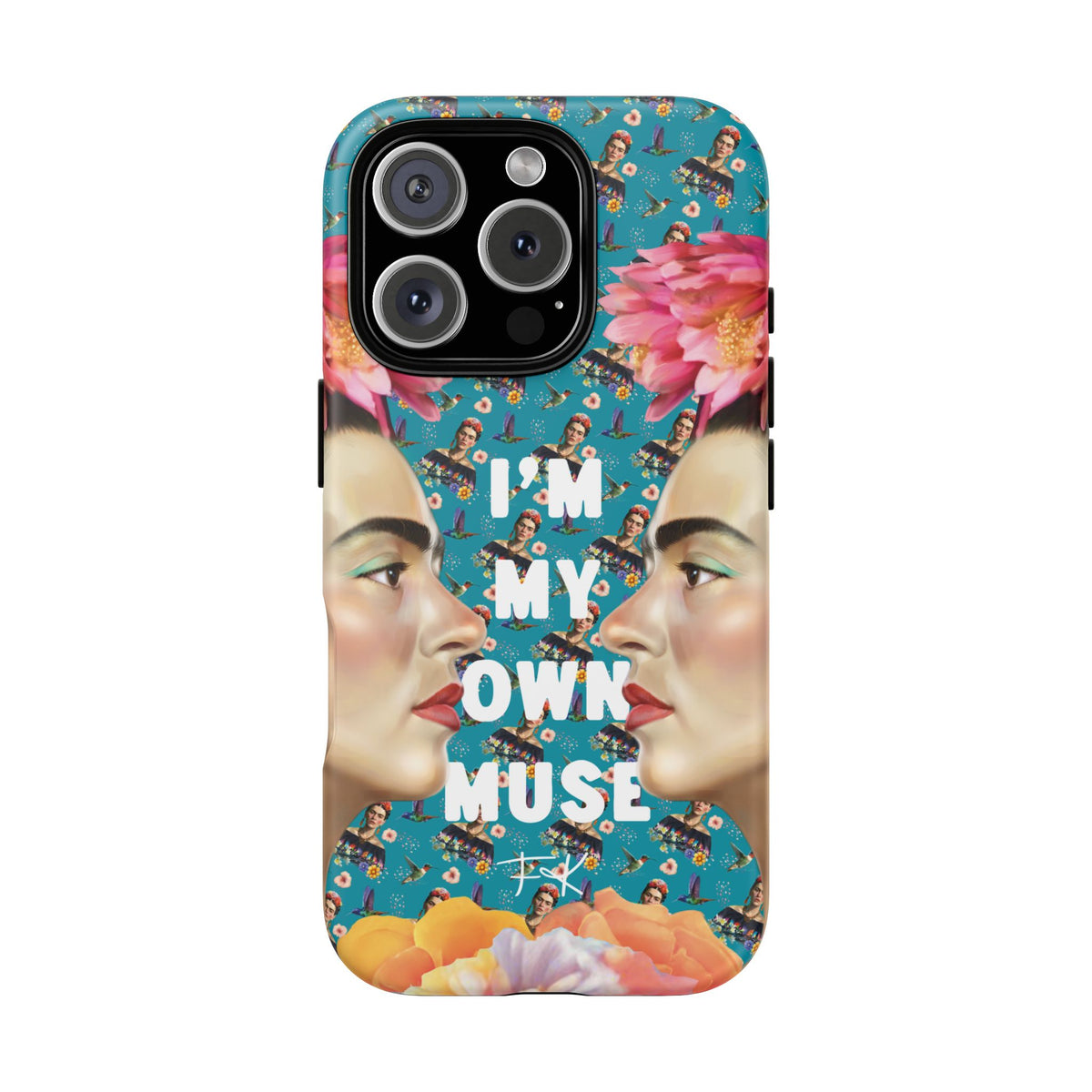 Frida Kahlo I Am My Own Muse Mirror Portrait iPhone Case