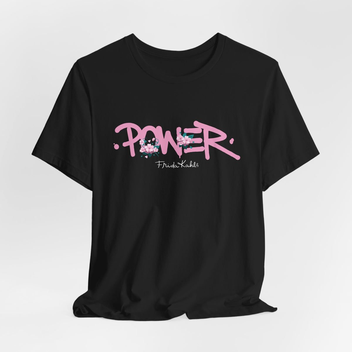 Frida Kahlo Power Graffiti Breast Cancer Awareness T-Shirt