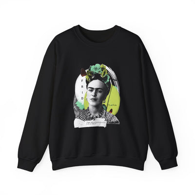 Frida Kahlo Modern Collage Portrait Crewneck Sweatshirt