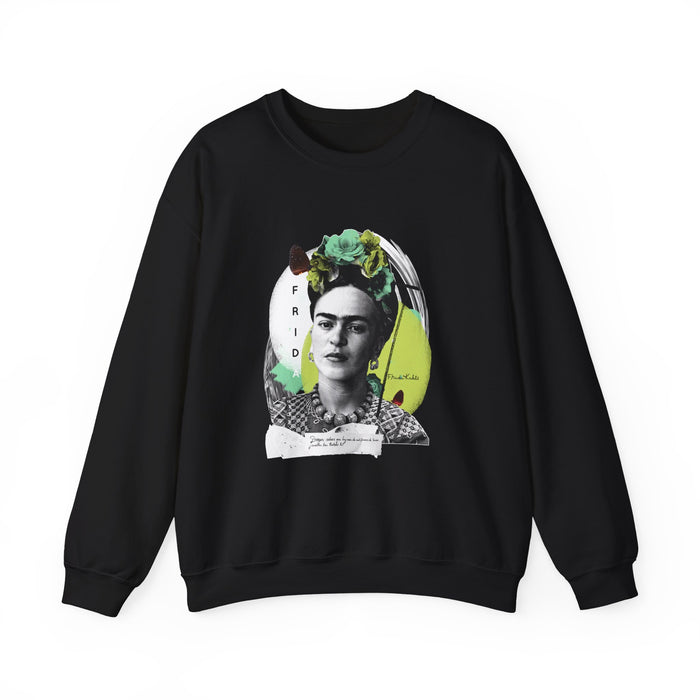 Modern Collage Portrait Crewneck Sweatshirt
