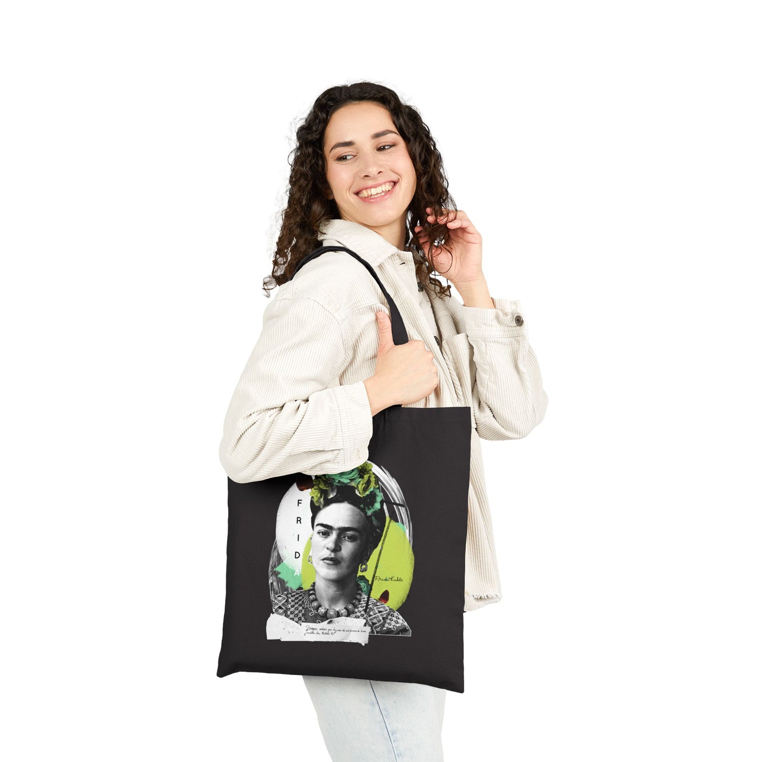 Canvas Tote Bag - Frida Kahlo Collection, Iconic Portraits and Vibrant Colors