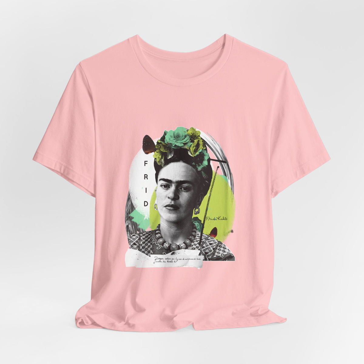 Frida Kahlo Modern Collage Portrait T-Shirt