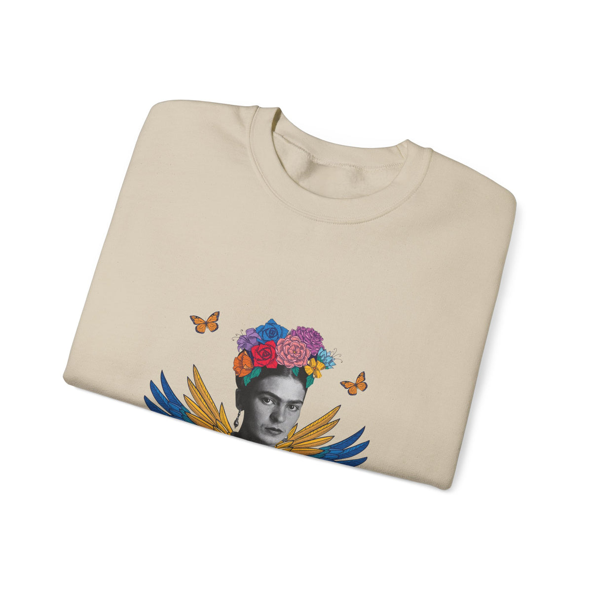 Frida Kahlo Winged Sacred Heart Crewneck Sweatshirt