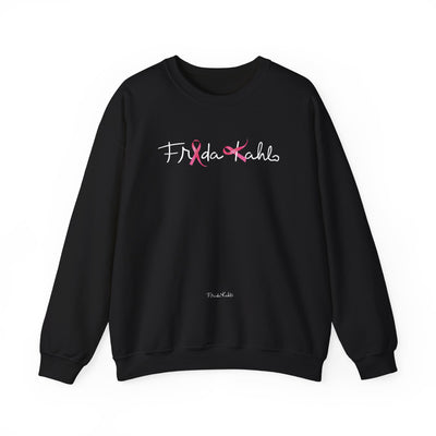 Frida Kahlo Pink Ribbon Logo Breast Cancer Awareness Sweatshirt