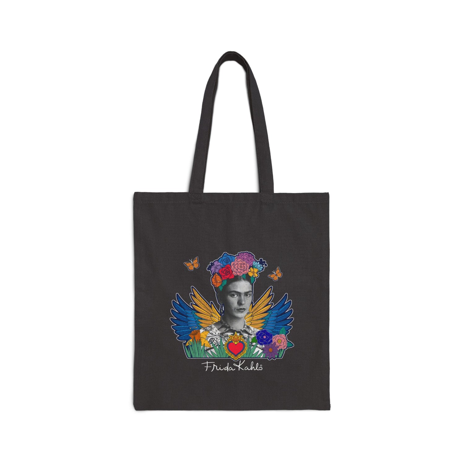 Canvas Tote Bag - Frida Kahlo Collection, Iconic Portraits and Vibrant Colors