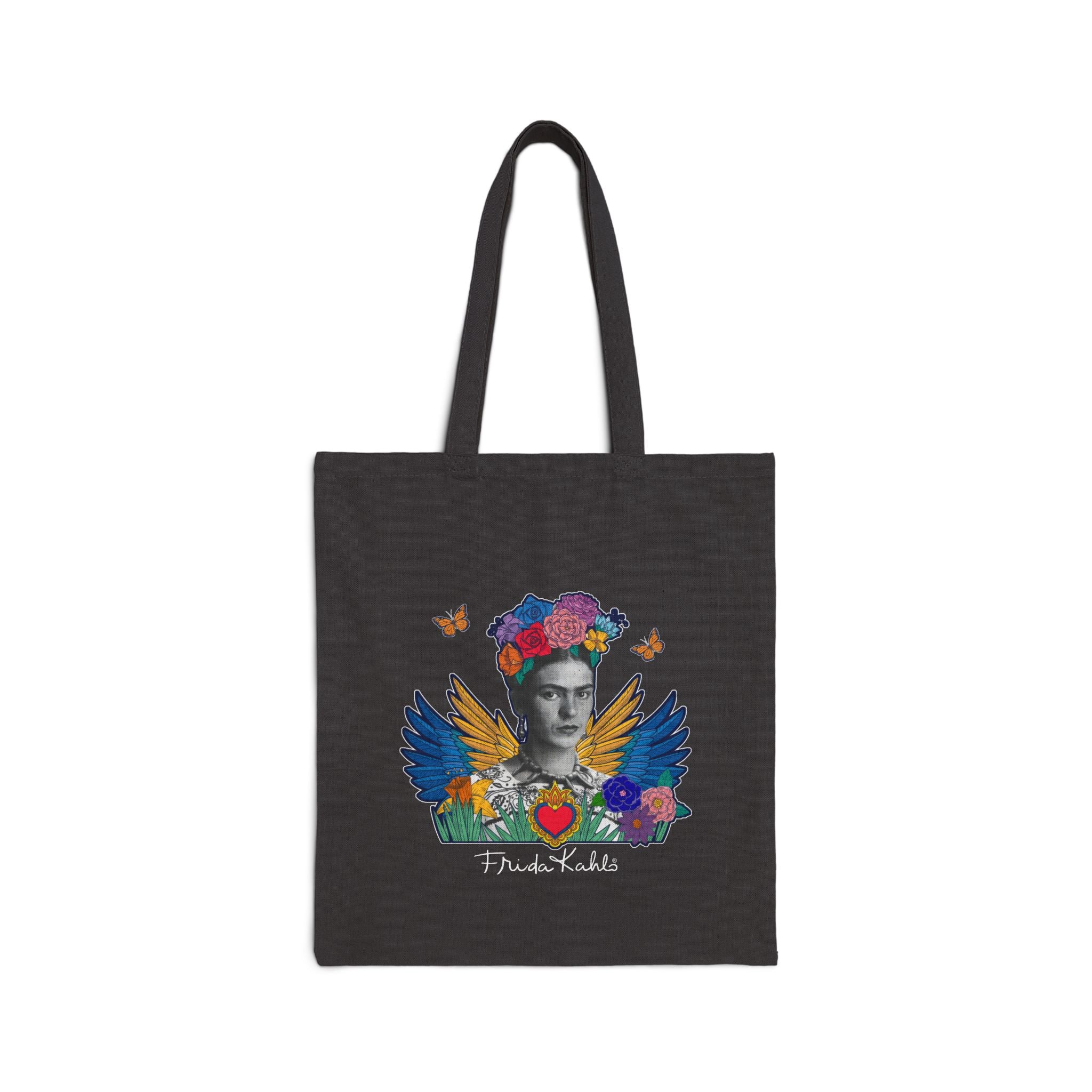 Canvas Tote Bag - Frida Kahlo Collection, Iconic Portraits and Vibrant Colors