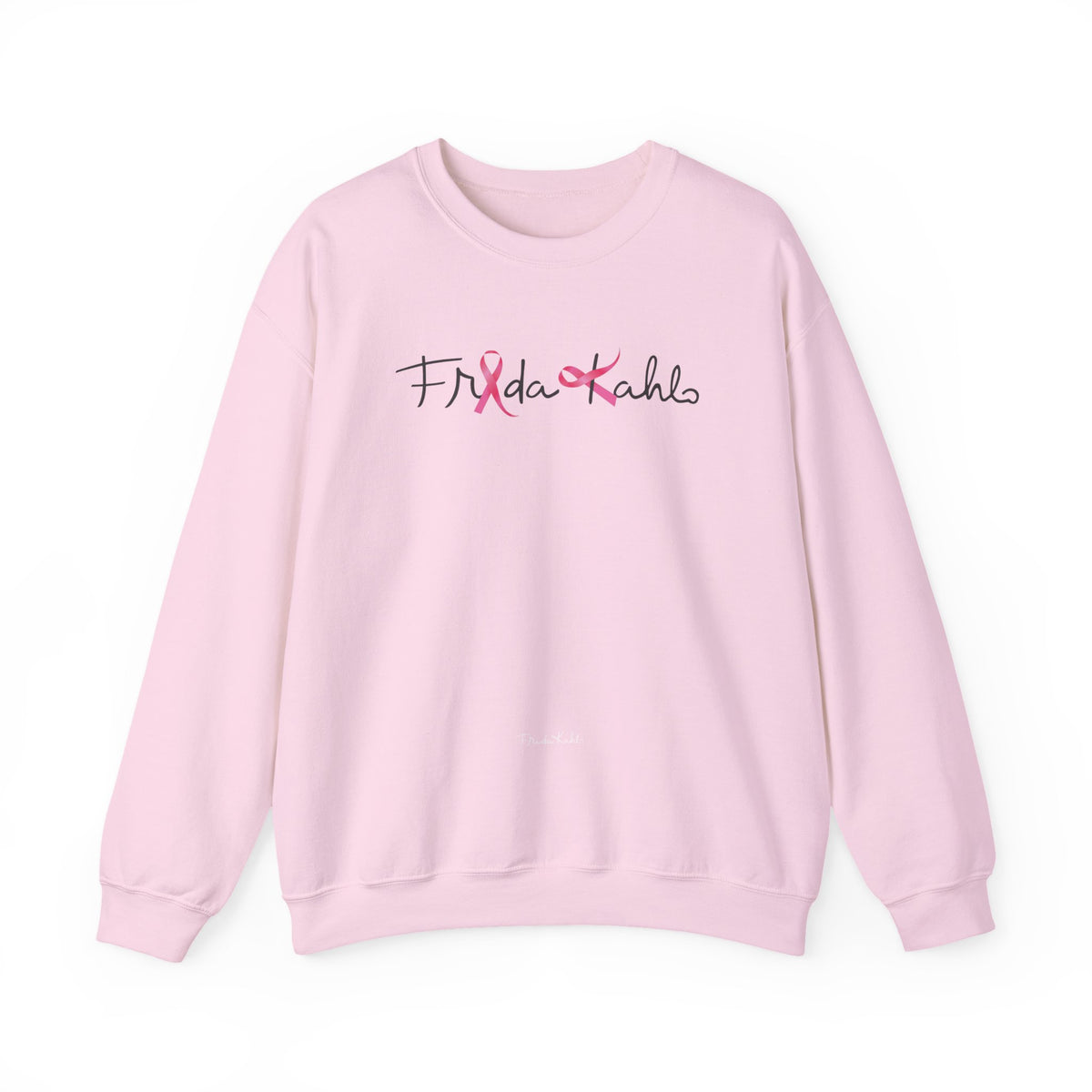 Frida Kahlo Pink Ribbon Logo Breast Cancer Awareness Sweatshirt