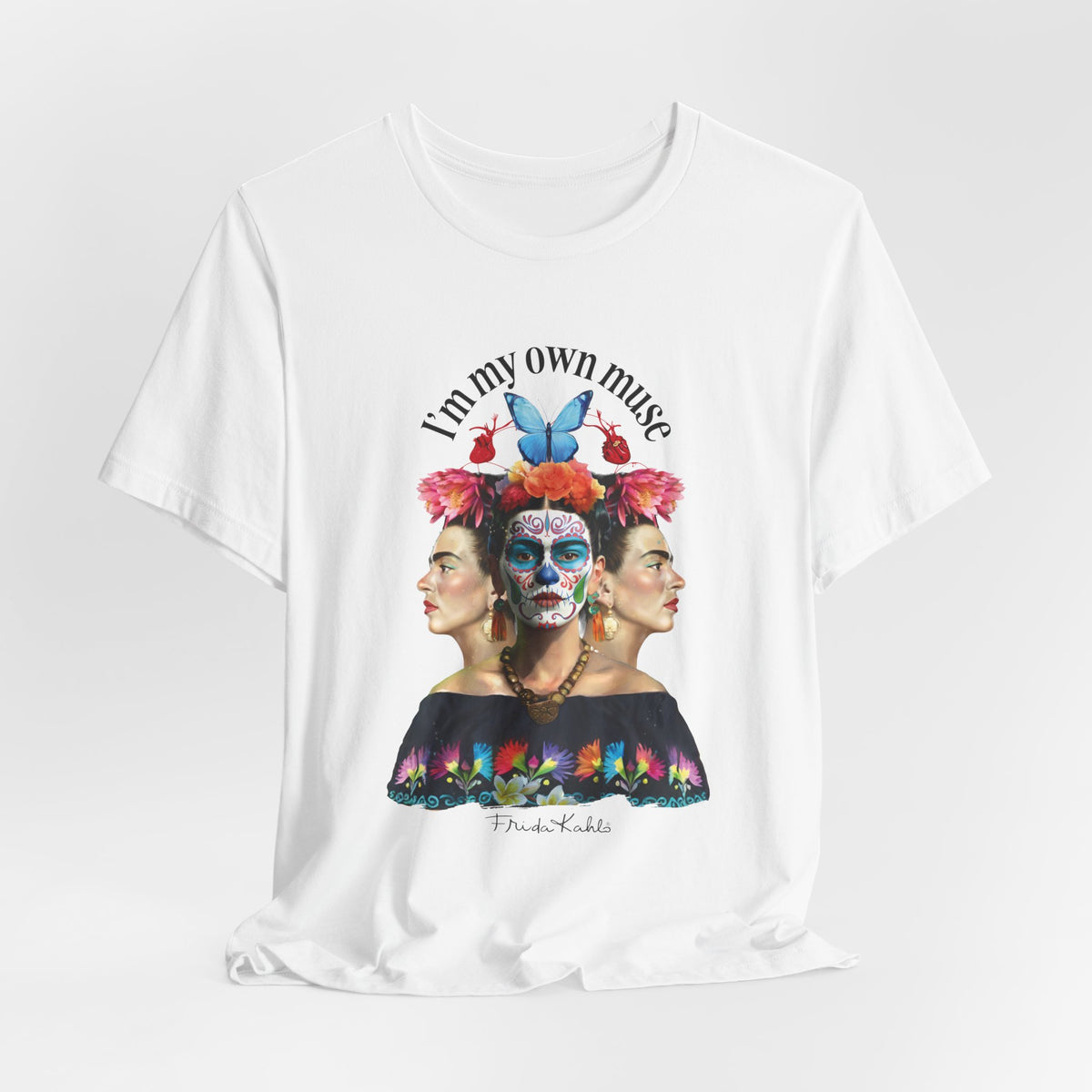 Frida Kahlo Butterfly Mirror Portrait T-Shirt