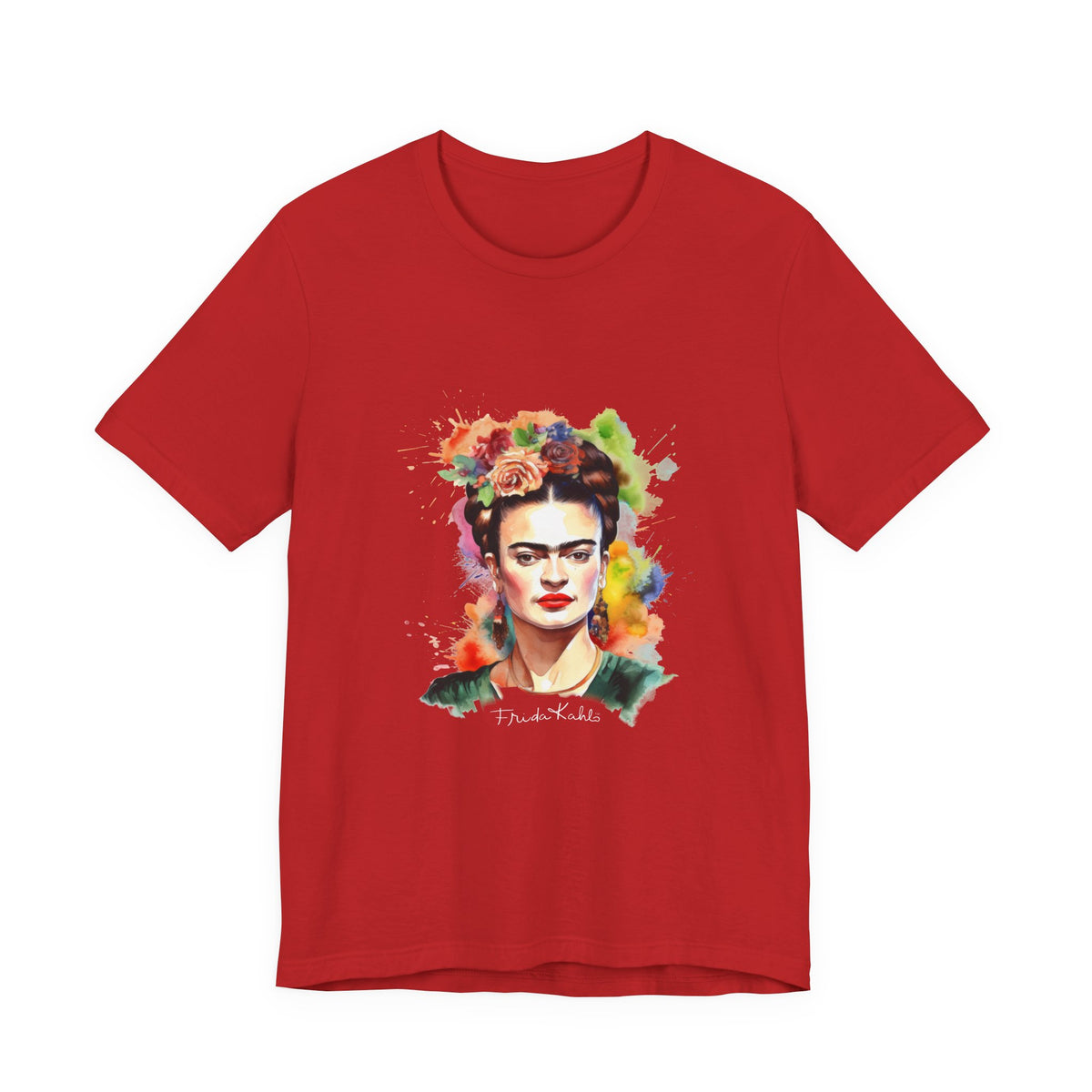 Frida Kahlo Garden Bloom Portrait T-Shirt