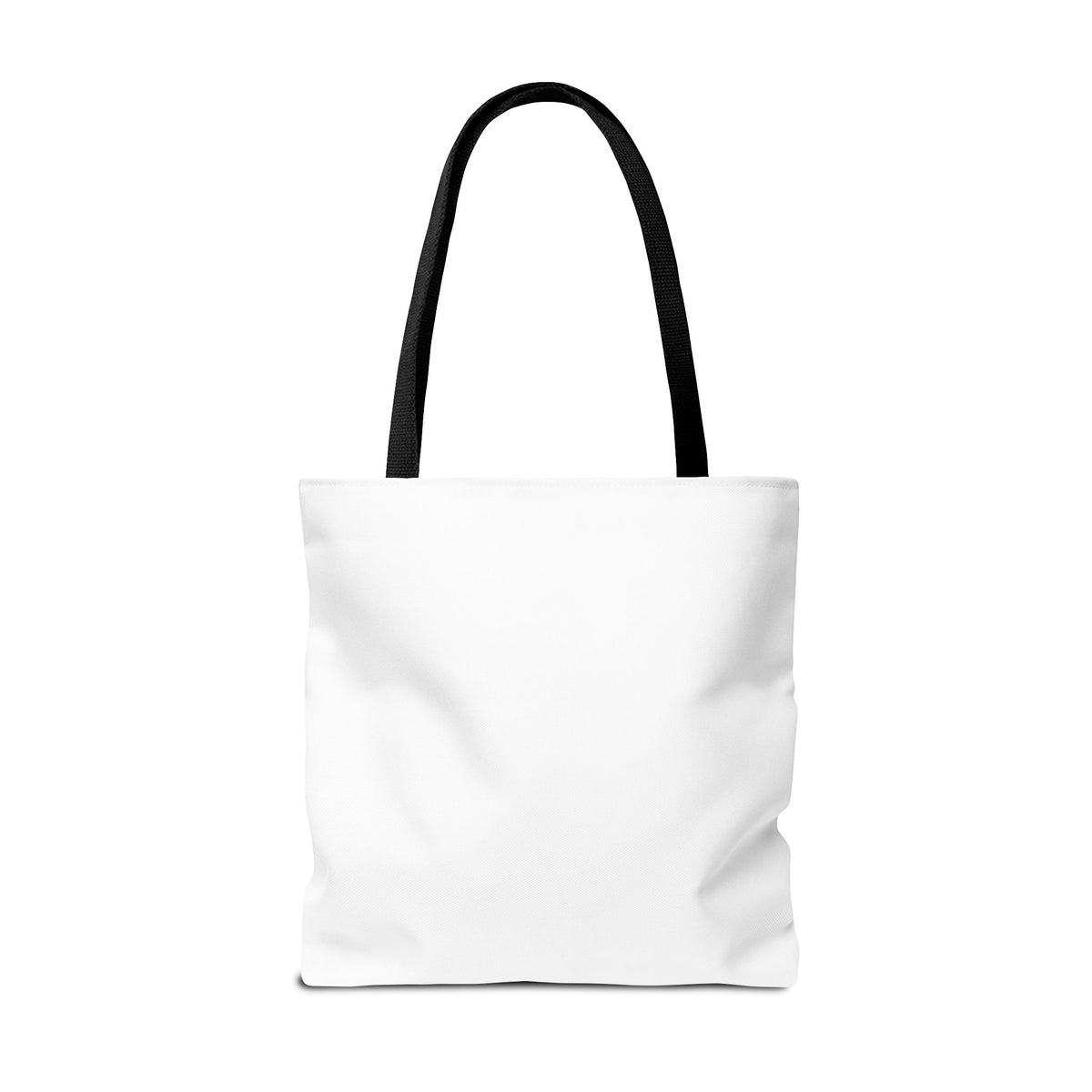 Frida Kahlo Warrior Like Frida White Tote Bag - Breast Cancer Awareness - 18" × 18'', back view
