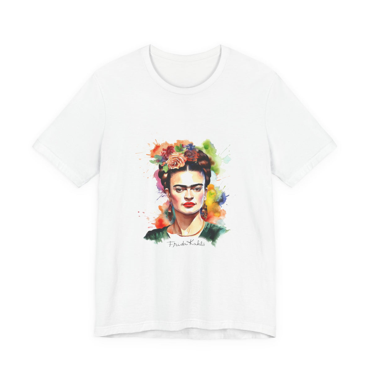 Frida Kahlo Garden Bloom Portrait T-Shirt