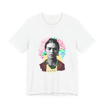 Frida Kahlo Flower Halo Portrait T-Shirt