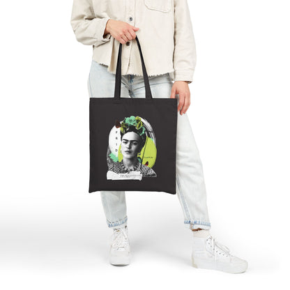 Canvas Tote Bag - Frida Kahlo Collection, Iconic Portraits and Vibrant Colors