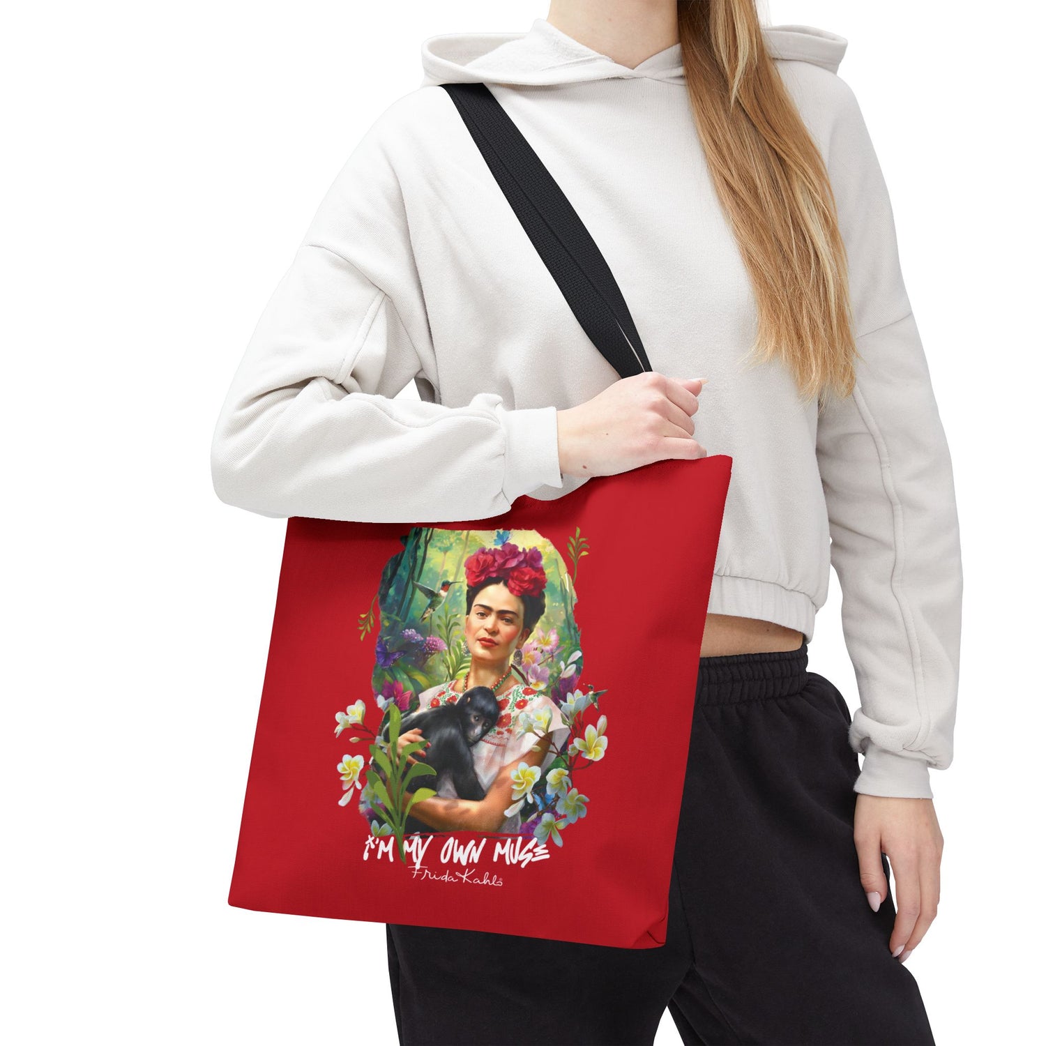Frida Kahlo Inspired Colorful Art Tote Bag — &