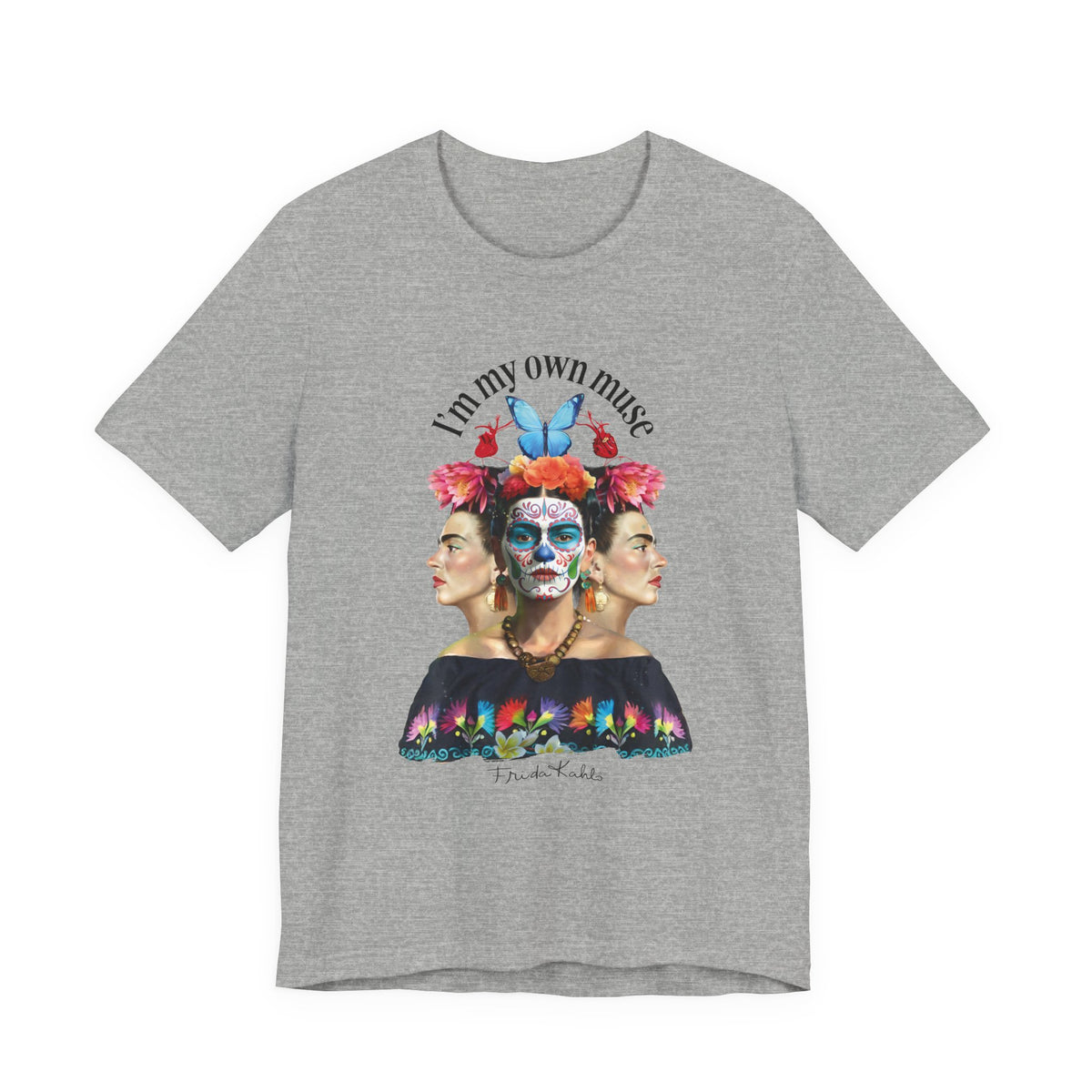 Frida Kahlo Butterfly Mirror Portrait T-Shirt